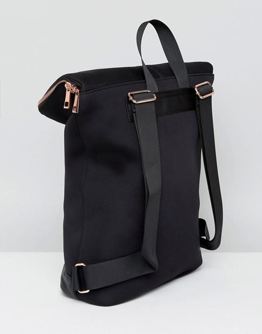 Scuba Backpack With Rose Gold Zip