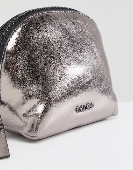 Calvin Klein Metallic Make Up Bag