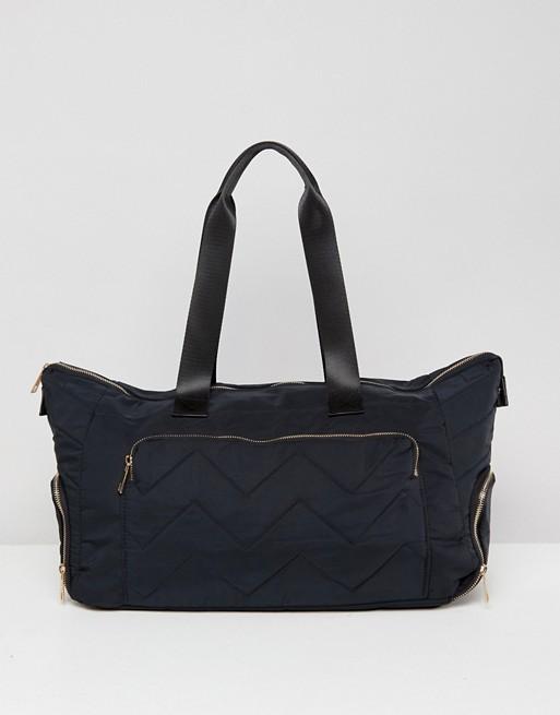 Gold Zipped Holdall with Trainer Compartment