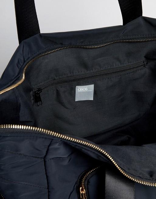 Gold Zipped Holdall with Trainer Compartment